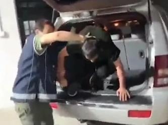 Edirne’de terör şüphelisi, otomobil bagajındaki gizli bölmede yakalandı