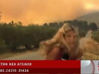Yunanistan’daki orman yangını cephaneliği havaya uçurdu.