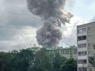 Moskova yakınlarında büyük patlama