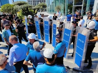 Polis zabıtaya engel oldu Suudi şirketin kaçak yapısını yıktırmadı