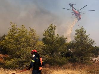 Batı Trakya'daki orman yangını AB tarihinin en büyüğü