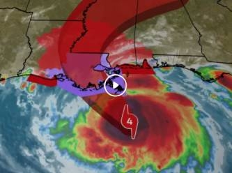 Idalia Kasırgası, Florida'da karayı dövmeye başladı