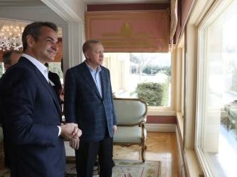 Cumhurbaşkanı Erdoğan ile Miçotakis arasında kritik görüşme