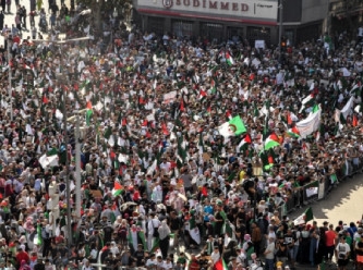 Filistin için yapılan gösterilerde ateşkes çağrısı yapıldı