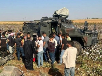Şanlıurfa’da zırhlı askeri araç devrildi: 3 yaralı
