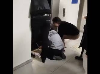 KYK kız yurdunda öğrenciler asansörde mahsur kaldı