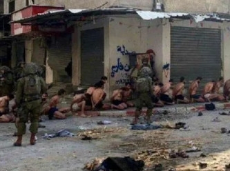 Filistinlilerin yarı çıplak gözaltına alındığı görüntüleri BBC de doğruladı