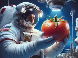 Uzayda kaybolan domates aylar sonra bulundu