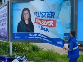 CHP'nin adayının afişleri YSK kararıyla kaldırıldı