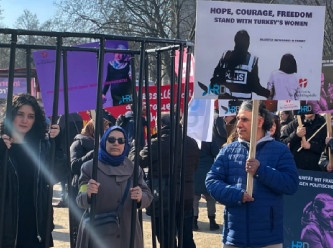 Erdoğan Rejimi'nin zulmü, Kadınlar Günü'nde de protesto edildi