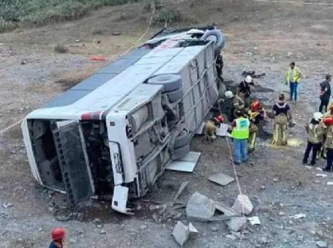 Malatya'da otobüs şarampole uçtu: Çok sayıda yaralı var