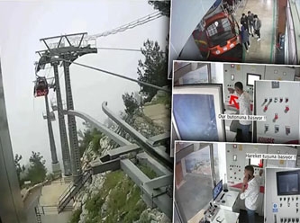 Teleferik faciasındaki güvenlik kamerası görüntüleri ortaya çıktı :Yolcular dakikalar önce uyarmış ancak…