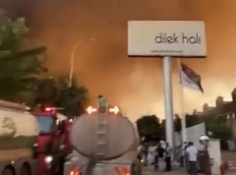 Gaziantep'te halı fabrikasında yangın
