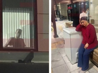 Annesi, hasta tutuklu Murat Çalık'ı hastane önünde bekliyor