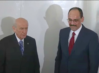 MİT Başkanı Kalın, MHP lideri Bahçeli ile bir araya geldi