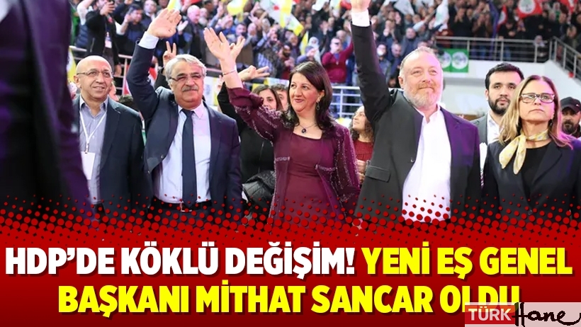 HDP’de köklü değişim! Yeni Eş Genel Başkanı Mithat Sancar oldu
