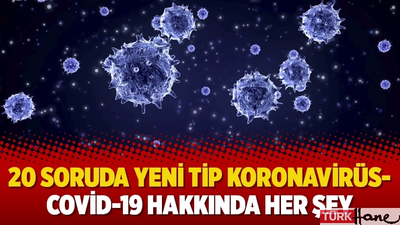 20 soruda yeni tip Koronavirüs/Covid-19 hakkında her şey