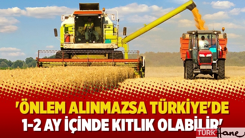 'Önlem alınmazsa Türkiye'de 1-2 ay içinde kıtlık olabilir'
