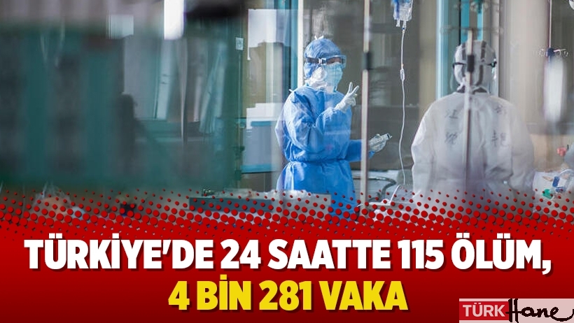 Türkiye'de 24 saatte 115 ölüm, 4 bin 281 vaka