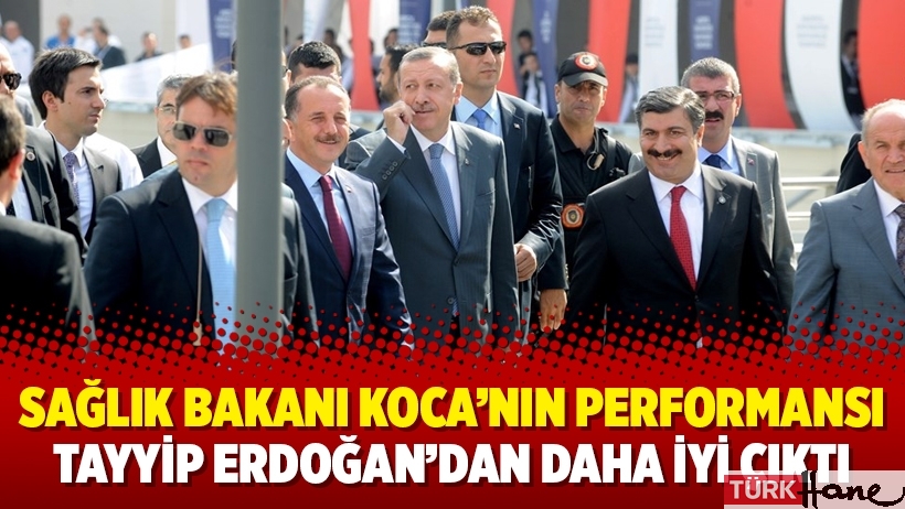 Sağlık Bakanı Koca’nın performansı Tayyip Erdoğan’dan daha iyi çıktı