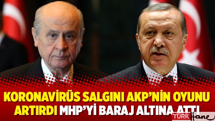 Koronavirüs salgını AKP’nin oyunu artırdı MHP’yi baraj altına attı