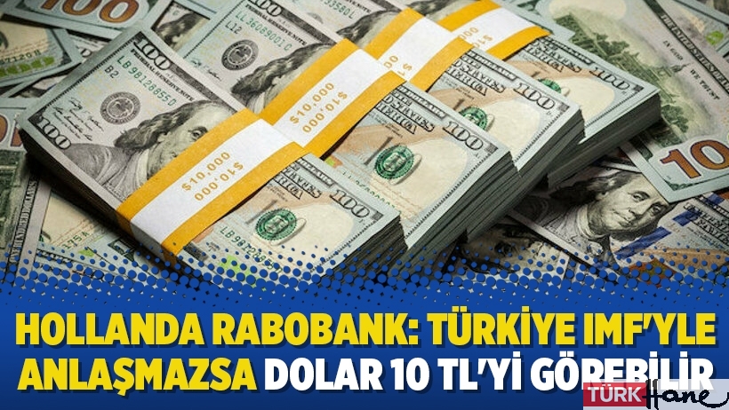 Hollanda Rabobank: Türkiye IMF'yle anlaşmazsa dolar 10 TL'yi görebilir