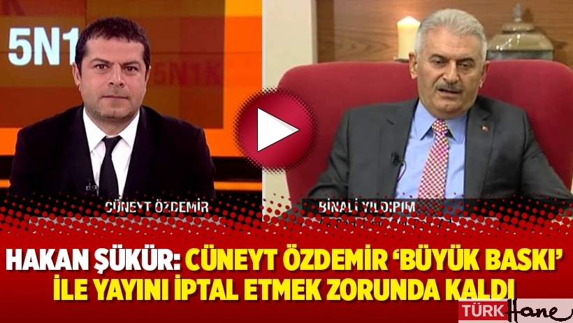 Hakan Şükür: Cüneyt Özdemir ‘büyük baskı’ ile yayını iptal etmek zorunda kaldı