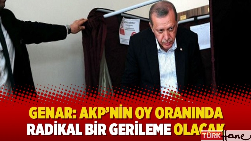 GENAR: AKP’nin oy oranında radikal bir gerileme olacak