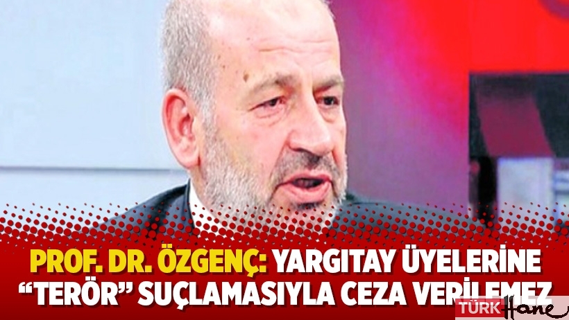 Prof. Dr. Özgenç: Yargıtay üyelerine “terör” suçlamasıyla ceza verilemez