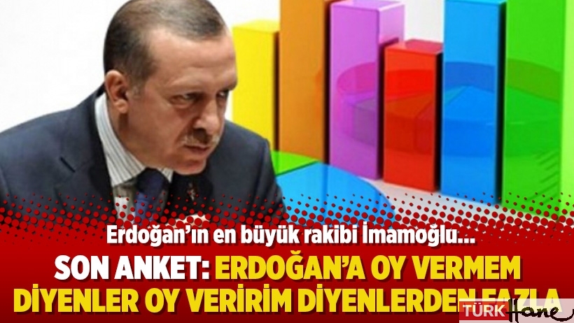 Son anket: Erdoğan’a oy vermem diyenler oy veririm diyenlerden fazla