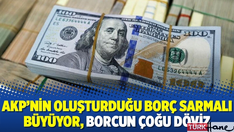AKP’nin oluşturduğu borç sarmalı büyüyor, borcun çoğu döviz