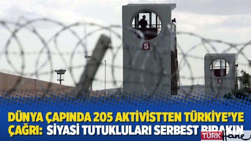 Dünya çapında 205 aktivistten Türkiye’ye çağrı: Siyasi tutukluları serbest bırakın