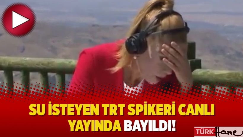 TRT spikeri canlı yayında bayıldı