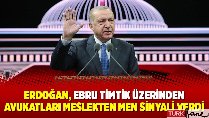 Erdoğan, Ebru Timtik üzerinden avukatları meslekten men sinyali verdi