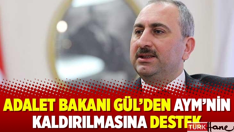 Adalet Bakanı Gül’den AYM’nin kaldırılmasına destek