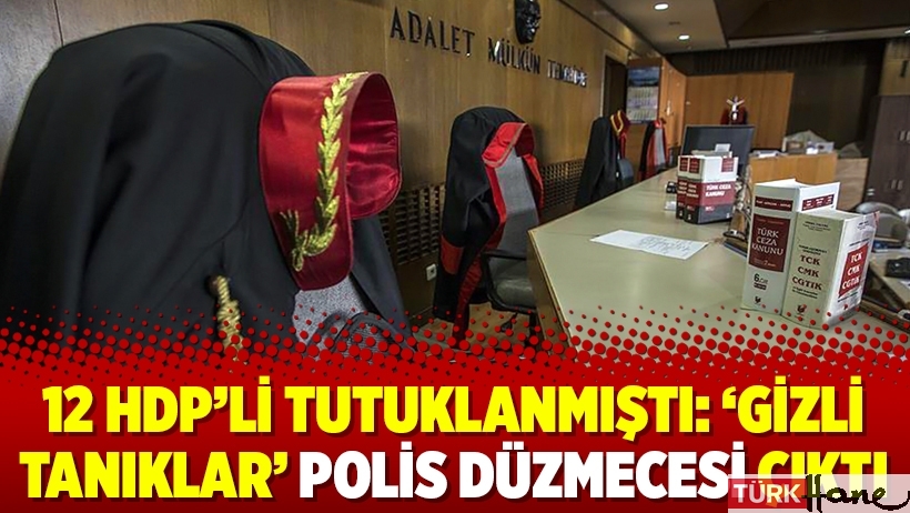 12 HDP’li tutuklanmıştı: ‘Gizli tanıklar’ polis düzmecesi çıktı