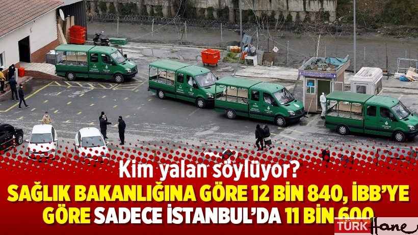 Kim yalan söylüyor: Sağlık Bakanlığına göre 12 bin 840, İBB’ye göre sadece İstanbul’da 11 bin 600