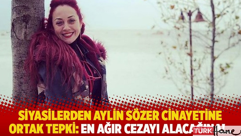 Siyasilerden Aylin Sözer cinayetine ortak tepki: En ağır cezayı alacağına!..