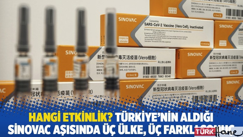 Hangi etkinlik? Türkiye’nin aldığı Sinovac aşısında üç ülke, üç farklı sonuç