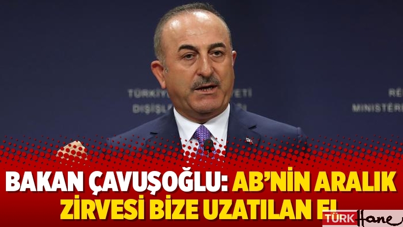 Bakan Çavuşoğlu: AB’nin aralık zirvesi bize uzatılan el