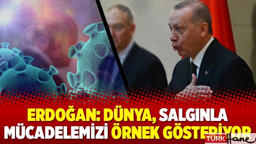 Erdoğan: Dünya, salgınla mücadelemizi örnek gösteriyor