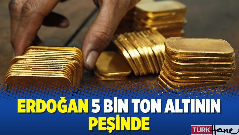 Erdoğan 5 bin ton altının peşinde