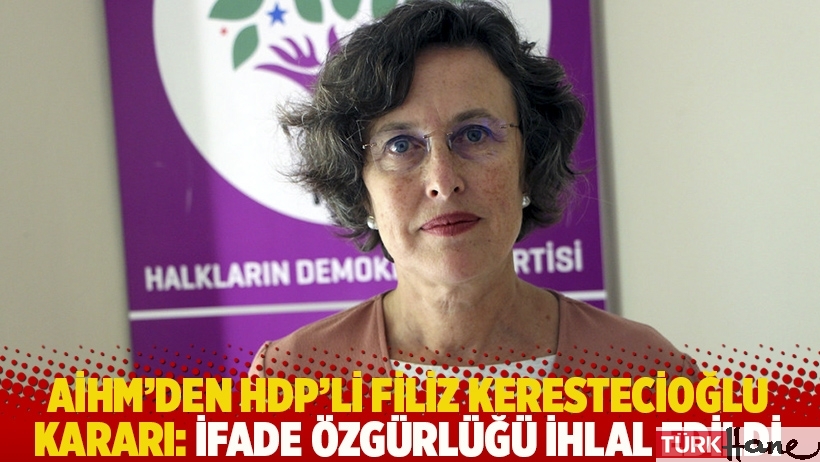 AİHM'den HDP'li Filiz Kerestecioğlu kararı: İfade özgürlüğü ihlal edildi