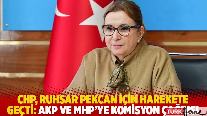 CHP Ruhsar Pekcan için harekete geçti: AKP ve MHP'ye komisyon çağrısı