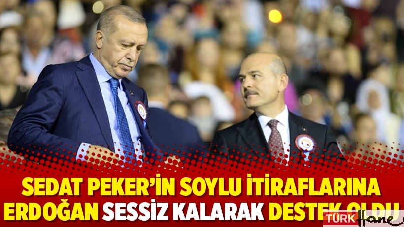 Sedat Peker’in Soylu itiraflarına Erdoğan sessiz kalarak destek oldu