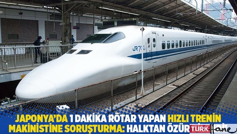 Japonya'da 1 dakika rötar yapan hızlı trenin makinistine soruşturma: Halktan özür dilendi!