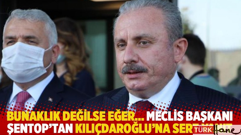 Bunaklık değilse eğer... Meclis Başkanı Şentop'tan Kılıçdaroğlu'na sert yanıt