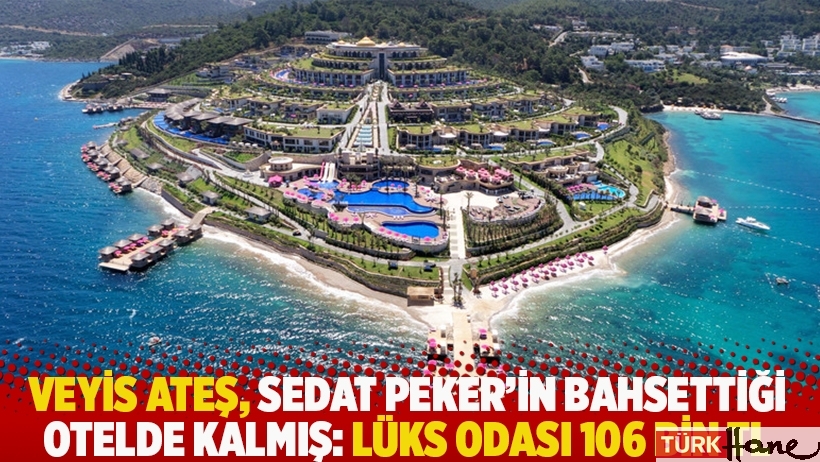 Veyis Ateş, Sedat Peker'in bahsettiği otelde kalmış: Lüks odası 106 bin TL
