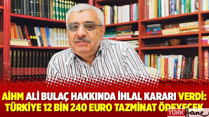 AİHM Ali Bulaç hakkında ihlal kararı verdi: Türkiye 12 bin 240 euro tazminat ödeyecek