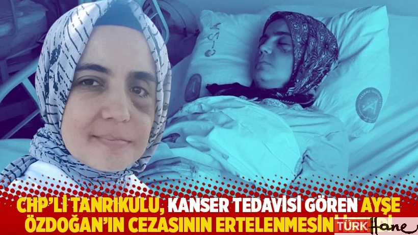 CHP'li Tanrıkulu, kanser tedavisi gören Ayşe Özdoğan’ın cezasının ertelenmesini istedi
